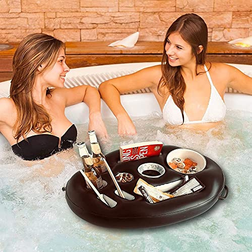 Vintix Floating Ice Bar 75x50x12cm Inflatable Drink Holder PVC Cooler Box with 9 Compartments, 300g Lightweight for Pool Parties & Beach Holidays