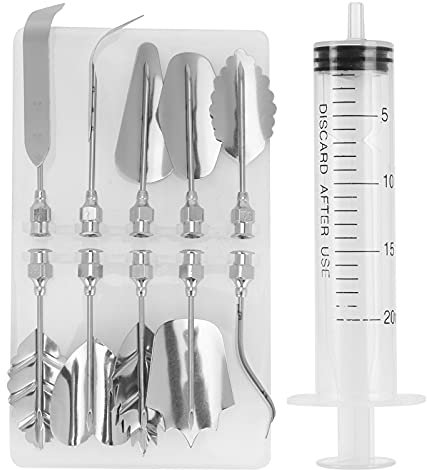 Ensemble D'outils de Décoration de Gâteaux en Acier Inoxydable avec Buses de Seringue Famille et Boucherie Utilisation