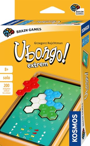 Kosmos Ubongo! Extrem Brain Games, Knobel-Spaß für 1 Person | Gehirn-Jogging mit 200 Aufgaben, Verschiedene Levels, handliche Box für unterwegs, Brain Teaser ab 8 Jahre