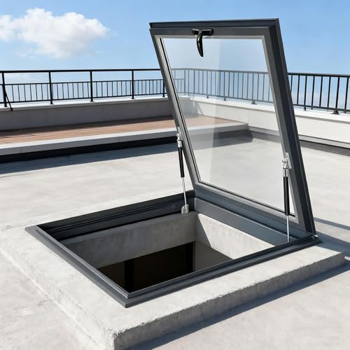 Claraboyas y ventanas de techo, Genérico Claraboya para Techo, Puerta para sótano con luz Natural, para Techo De La Casa/Sala De Sol/áTico/SóTano IluminacióN Del(LxW 85x100cm/33.5x39.4in)