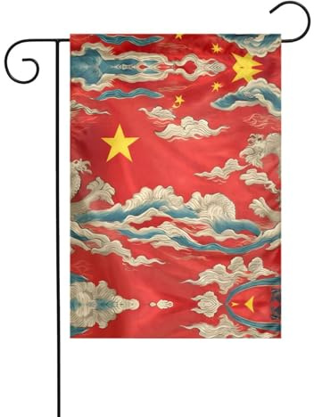 Bandiera della Cina Stampa 12x18 Pollici Verticale Doppio Lato Yard Bandiera, Decorativo Indoor Outdoor Bandiera Giardino Bandiere
