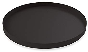 Cooee Design Tablett Circle aus Edelstahl in der Farbe Schwarz, Maße: 40cm x 40cm x 2cm, HI-011-BK