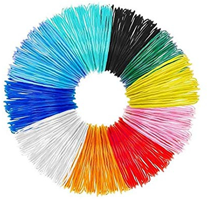 Deanyi 1.75mm 3D Pen Filament 10 Packungen 3D PLA Filament Refills Drucken 16ft Bunte 3D-Drucker Filaments