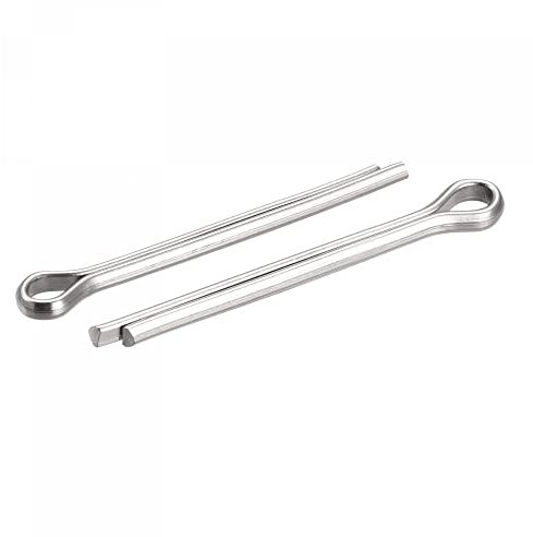 sourcing map 4Stk. Geteilter Splint 4mm x 40mm 316 Edelstahl Klipp Befestigung für Automobilindustrie Mechanik Silber