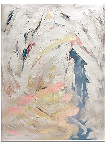 Acrylbilder Auf Leinwand Handgemalt, Weiße Textur, Farblich Passend, Minimalistisch, Nordisch, Abstrakt, Modern, Groß, Handbemalt, Messer, Kunstwerk, Gemälde Auf Leinwand, Wandkunst Für Zuhause