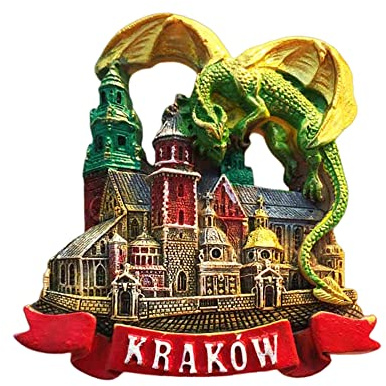 Krakow Polen Kühlschrankmagnet Reise Souvenir 3D Kühlschrank Dekoration Magnetaufkleber Handbemalte Bastelkollektion