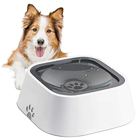 1.5L Wassernapf für Hunde, Hundenapf Auslaufsicher rutschfest, Hundenapf Langsamer Trinknapf, Wassernapf für Haustiere, Pet Wassernapf Trinknapf Hund, für Hunde, Katzen, Spritzschutz
