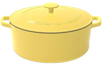Cuisinart Chef's Classic Cocotte ronde en fonte émaillée avec couvercle Jaune 7 l
