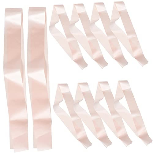 VILLCASE 10stücke Schärpen Für Damen Diy Blanko-schärpen Satin Schärpen Zum Dekorieren Für Festzüge Und Abschlussball-schärpen Junggesellenabschieds-schärpen