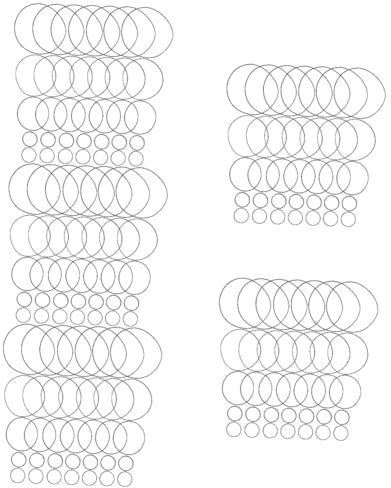 Uonlytech 250pièces Courroies Carrées pour Magnétophone Lot de Courroies pour Cassette Et Résistantes à Usure Idéales pour Remplacement Réparation De Platines