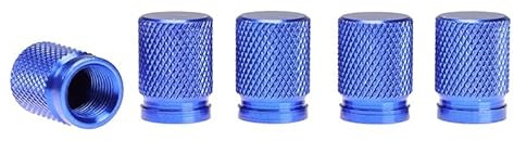 Ventilmuttern, Aluminium, 5 Stück, blau