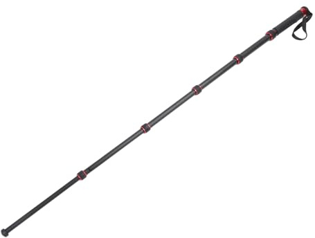 Monopiede per Fotocamera, Monopiede da Viaggio Telescopico in Lega di Alluminio a 6 Sezioni con Manico per Bastone da Passeggio da 44 Cm a 174 Cm, Carico 18 Kg, per Fotocamera