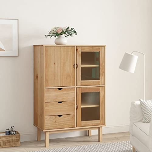 Highboard OTTA 33.5x16.9x49.2 Solid Wood Pine