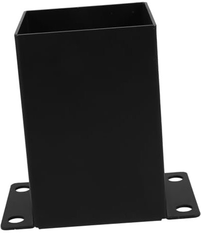 jojofuny Wood Pavilion Post Base Bracket Kit Halterungen Für Pfosten Für Pergolen Und Outdoor-strukturen Mit Stabiler Konstruktion Und Schützender Schwarzer Beschichtung