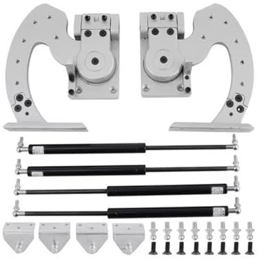 Langjiee Kit De Pernos De Bisagra De Puerta Vertical, Piezas De Reparación De Personalización De Automóviles Ajustables De 90 Grados, Accesorios De Puerta, 2 Uds.