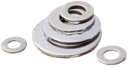 NAMOARLY Stainless Steel Flat Washers 1 Set Metal Washer Set Gasket Ideal for Sump Plugs Hydraulic Fittings