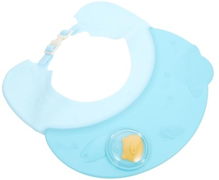 HAPINARY Kinderdusche Schutzhut Badehut Duschhaube Schutz Beim Waschen Wasser Abfließt Verstellbare Schnalle
