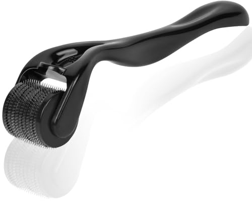 LOPHE Derma Roller, 0.25mm Microneedle Derma Roller for Men and Women, Professional Microneedling Derma Needling, Micro Needle Roller Facial Wrinkles Hair Loss Stretch Marks Hair Regrowth