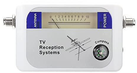 Appareil Reglage Antenne TNT, DVB-T Satellite Finder Amplificateur de signal TV numérique Sat Finder avec boussole Antenne TV terrestre numérique Compteur de signal ,pour la configuration d'une antenn