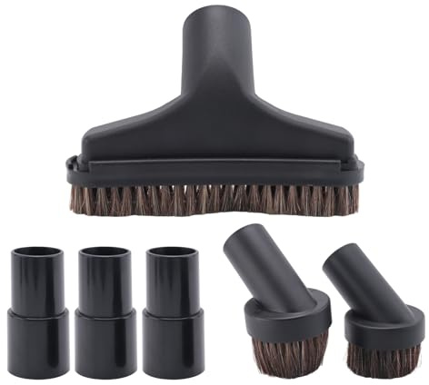 Pesfehhy 6 Pieces 25MM and 36MM Vacuum Brush Round Brush, 5.9 Inch Vacuum Floor Brush 1.25 Cleaner Vacuum Attachment Brush Soft