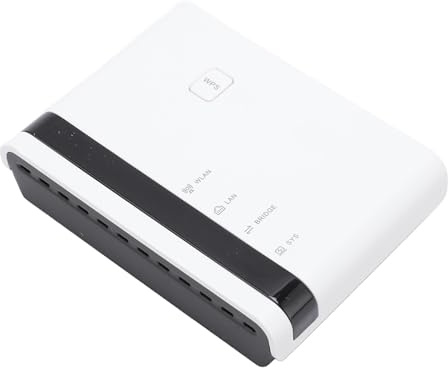 Haofy Servidor de Impresión USB 2.0 con 480 Mbps Wireless Wired Bridge Support 4 Impresoras para el Almacén de la Tienda (Enchufe de la UE)