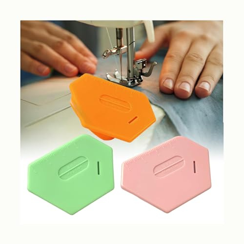 Rmeet Magnetic Seam Guide for Sewing Machine,3 pcs Universal Sewing Accessories with Strong Magnet, Multi-Functional Sewing Gauge, Handheld Alignment Tool for Precise Stitches and Bulky Seam Aid