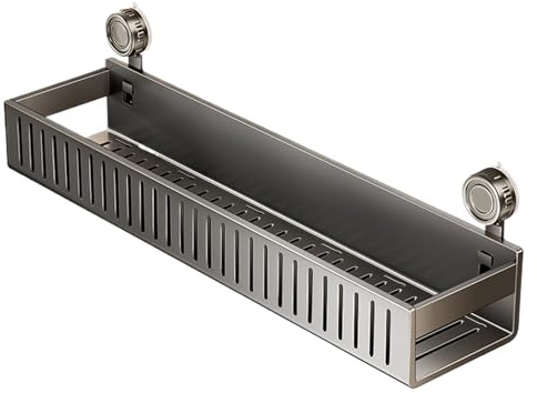 Générique Étagères Ventouses Salle De Bain - Support Douche sans Percage | Tablette À Ventouses | Rangement Murale, Organisateur Multifonction, Crochets Amovibles, Barre Serviette, pour Coiffeuse