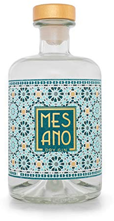 MESANO Dry Gin (1x 0,5l) - Blutorange, Zitronengras, Minze & Nelke