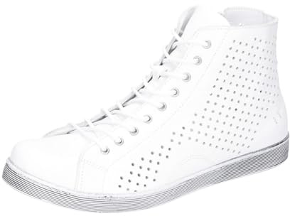 Andrea Conti High Sneaker White weiß