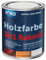Holzfarbe ROKO - Weiss - 0,7 Kg - 3in1 Premium Holzlack - Für Innen und Außen