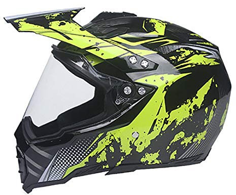 Adulte Casque de Motocross Casque de Integral Moto Cross Casques Crash,ECE Homologué,Casque de Moto Off-Road Vélo VTT BMX Quad Enduro pour Hommes et Femmes D,XXL=62~63cm
