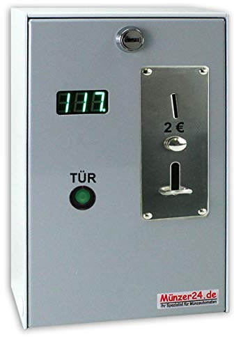 Beckmann EMS 57 MP TE, Münzautomat ideal für Waschmaschine oder Trockner, Münzprüfer für 2 Euro