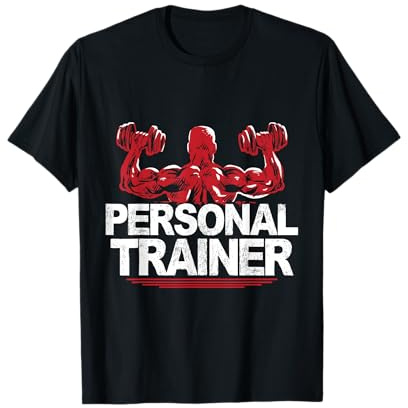 Workout Kurzhantel Fitness Coach Personal Trainer T-Shirt