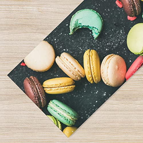IlGruppone Tappeto Cucina Antiscivolo Made in Italy Passatoia Antimacchia Multiuso Corridoio Soggiorno Lavabile in Lavatrice - 50x200 - Stampa Macaron
