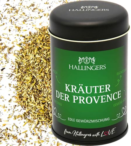 Hallingers Genuss Manufaktur Gewürzmischung Geschenk - Koch-Gewürze in edler Geschenk-Dose Kräuter der Pro... für Mediterranes, Vorspeise & Lamm, Geschenkidee für Frauen Männer