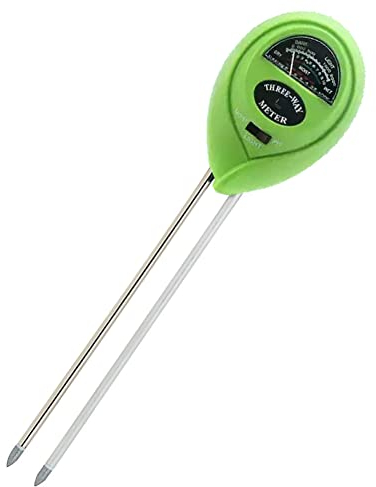Bolwins L15CS 3-in-1 Bodentester für pH-Wert, Feuchtigkeit und Licht – Pflanzen Messgerät ohne Batterien für Garten, Blumen, Rasen – Einfache Anwendung mit Langer Sonde