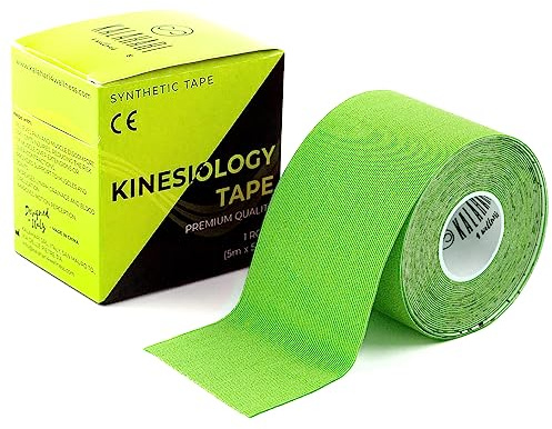Kalahari Kinesiology Tape + eBook Applications – Physio Kt Tape with high Adhesion and Water & Sweat Resistant, Kinesio Taping for Sports Injury, Support, Muscle Rehabilitation, 2in x 16,5ft, Green