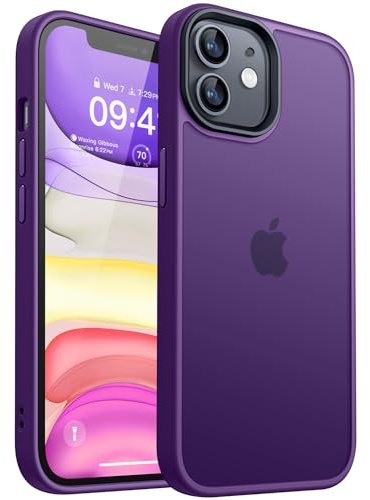 CANSHN für iPhone 11 Hülle, Matte Dunkelviolett