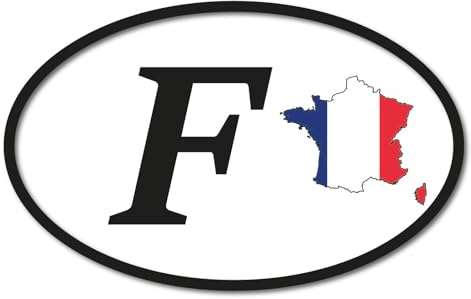 Frankreich Aufkleber 16x10cm EM Autoaufkleber Sticker Umriss Europameister Auto Urlaub Wohnmobil StVO Kleber wasserfest