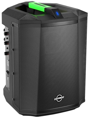 LOTAWAY Y1X-120 240W Portable Battery Powered PA System Bluetooth Speaker with 3-Channel Mixer, Rechargeable Outdoor Sound System for Busking, Karaoke, DJ, Party, Church, TWS Pairing & Bag Included