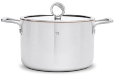 Olavson – Premium-Topf mit Kupferkern – großer antihaftbeschichteter Topf mit Kupferkern – geeignet für Induktion, Backofen oder Herd – Bräter und Auflauf – 20 cm (flach)