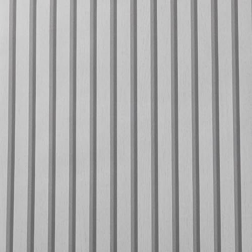 Trafagala 53 * 950cm Wood Slats Wallpaper Light Gray Oak Natural Wooden Slats Panelled Wallpaper Roll Wooden Slat Wallpapers Wood Effect Modern Realism Contemporary Feature Wall for Hallway Bedroom