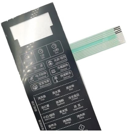 DEYIN Control Panel Switch Menu Plate for 44 EG823LA3-NR Microwave Oven Replacement Function Plate