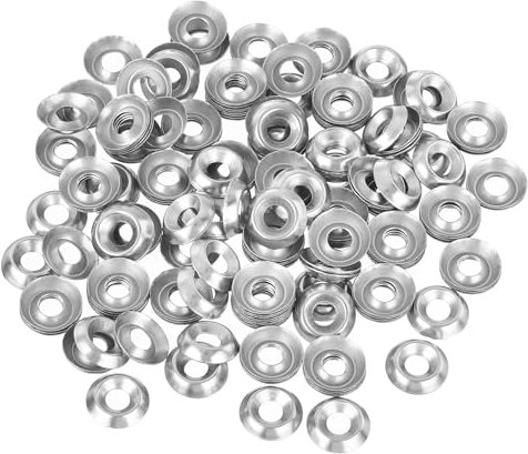 QUARKZMAN #6 Rondelle à Cuvette en Acier Inoxydable 304, 200 Pièces de Rondelles de Finition Fraisée pour Vis