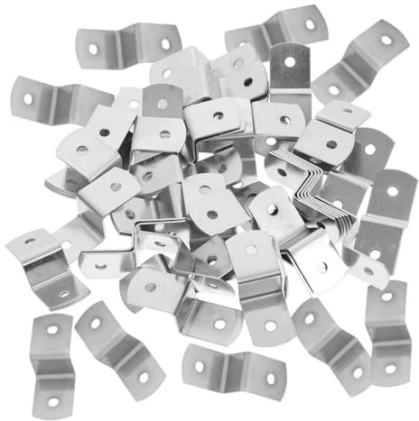 KONTONTY 50 Pezzi Clip A Z Per Cornici Clip Offset Per Tela Per Piani Tavolo Elementi Di Fissaggio Per Cornice E Pannello Posteriore