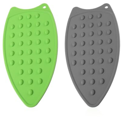 TYFGRT 2 Stück Hochtemperaturbeständige Isolierpads, Silikon-Isolierpads, Mehrzweck-Silikonpads, Tragbare Bügelbrett-Pads, Haushalts-Elektro-Bügeleisen-Isolierpads