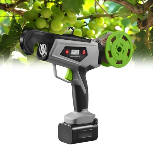 XCSCUK Outil de Liaison de Vigne végétale, Machine à attachement de Plante électrique de 25 mm, Branche à attachement de Branche, pour Le Raisin, Tomate