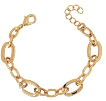 VIDAL & VIDAL Pulsera eslabones con acabado en oro de 18k