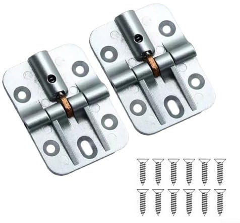 DIY Möbel Kleiderschrank Scharniere 180 Grad Klapptisch Scharniere Zinklegierung Schranktür Hardware mit Schrauben, Einstellbarer Verriegelungsmechanismus für Möbel Kleiderschrank