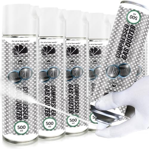 AABCOOLING Home&Office Spray detergenti motore Compressed Gas Duster 6x 500ml – Refrigeratore per Giunti Corrosi, Sbloccante Viti, Spray Refrigerante -50°C, K5